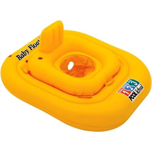 Надувной круг для плавания с сиденьем Pool School Deluxe, 79х79 см, INTEX
