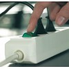 Удлинитель 5м (3 роз., 3.3кВт, с/з, выкл., ПВС) белый Brennenstuhl Eco-Line
