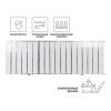 Экран под ванну 1,5 м, серебряная (10), PERFECTO LINEA