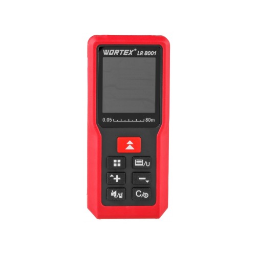 Дальномер лазерный WORTEX LR 8001 в кор., 0.05 - 80 м, +/- 2 мм/м
