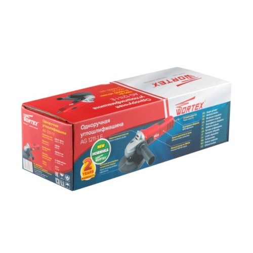 Одноручная углошлифмашина WORTEX AG 1211-1 E 1100 Вт