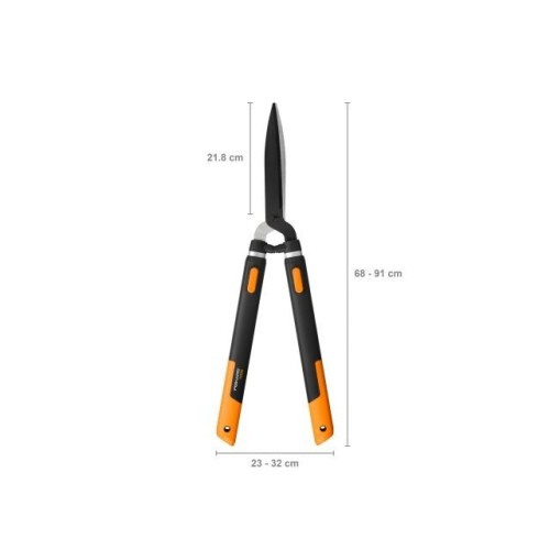 Ножницы для живой изгороди телескопические  SmatrF FISKARS