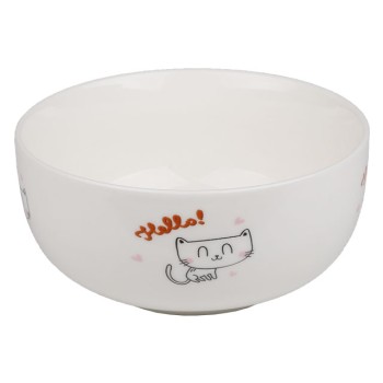 Миска керамическая, 500 мл, Hello Cat,  PERFECTO LINEA