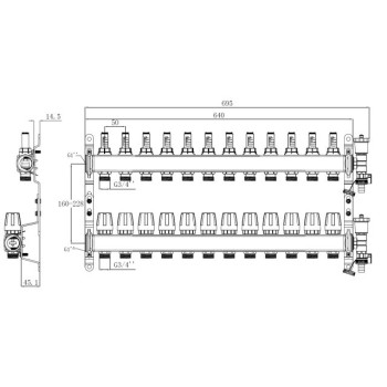 Коллекторная группа AVE136, 12 вых. AV Engineering