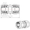 Муфта 16(2.0) для труб PEX, AV Engineering (инд. упак.)