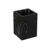 Стакан для зубных щеток MARBLE, черный, PERFECTO LINEA