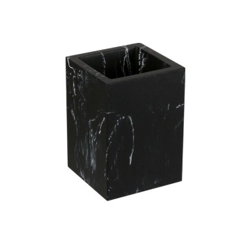 Стакан для зубных щеток MARBLE, черный, PERFECTO LINEA