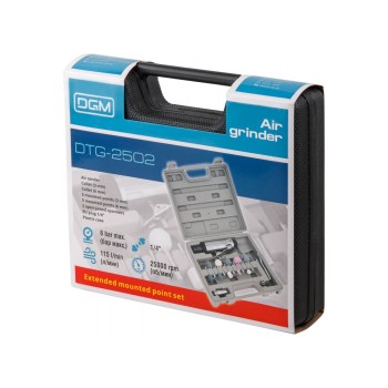 Пневмошлифмашина прямая DGM DTG-2502  с набором шарошек