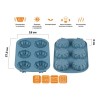 Форма для выпечки, силиконовая, прямоуг. на 6 кексов, 27.5 х 18 х 3 см, BLUESTONE, PERFECTO LINEA