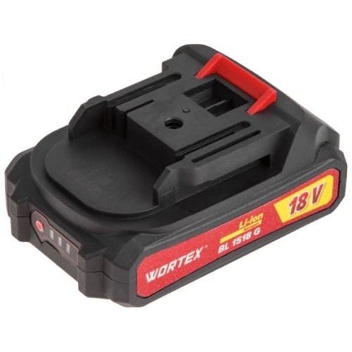 Аккум. дрель-шуруповерт WORTEX BD 1815-1 DLi, 50 Н*м, 1х1.5 А*ч, БЗП 10