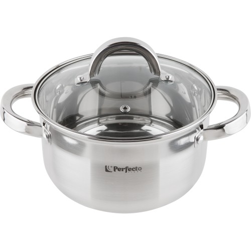 Кастрюля из нерж.стали, 2.4 л, ф 18 x 10.5 см, STARCOOK, PERFECTO LINEA