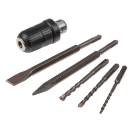 Перфоратор WORTEX RH 2829 + (2 зубила, 3 сверла) 900 Вт, 3.2 Дж, 28 мм, 4 режима, SDS-plus, Б