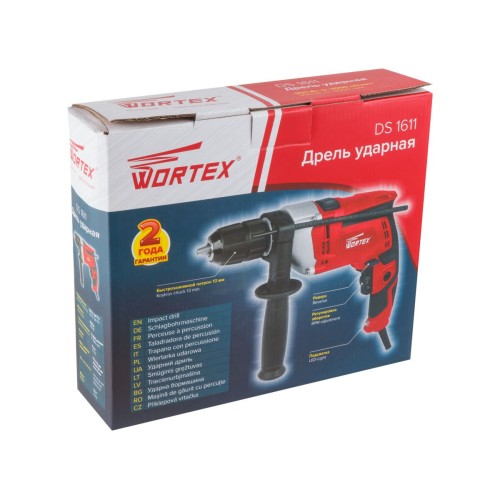 Дрель ударная WORTEX DS 1611 950 Вт, 1 скор