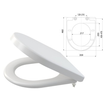 Сиденье для унитаза Softclose, Alcaplast
