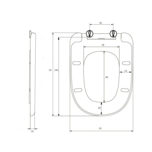 Сиденье для унитаза AV Engineering, COMFORT