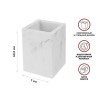 Стакан для зубных щеток MARBLE, белый, PERFECTO LINEA