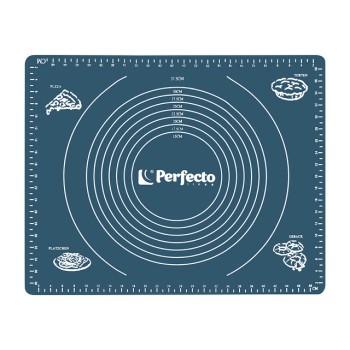 Коврик для теста с мерными делениями, силиконовый, 50х40 см, серия  BLUESTONE, PERFECTO LINEA