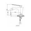 Смеситель для биде (Lt) D35, серия JWL AV Engineering