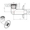 Американка угловая 3/4