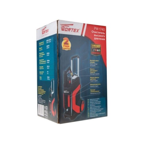 Очиститель высокого давления WORTEX PW 1740 2.40 кВт, 170 бар, 510 л/ч