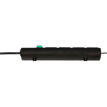 Удлинитель 2м (4 роз., 3.3кВт, с/з, выкл., ПВС) черный Brennenstuhl Comfort-Line