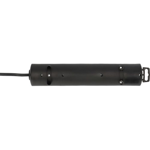 Удлинитель 2м (4 роз., 3.3кВт, с/з, выкл., ПВС) черный Brennenstuhl Comfort-Line