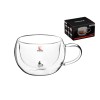 Кружка стеклянная с двойными стенками, 300 мл, серия CAPPUCCINO, PERFECTO LINEA