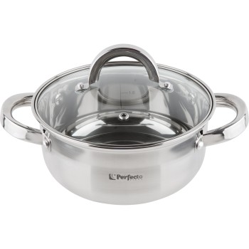 Кастрюля из нерж.стали, 1.8 л, ф 18 x 8.5 см, STARCOOK, PERFECTO LINEA