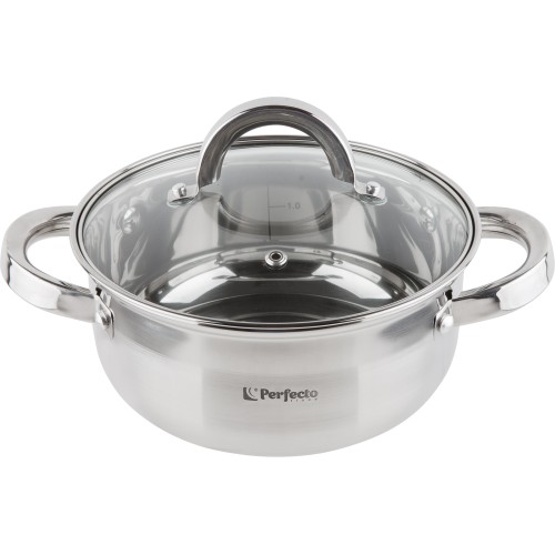 Кастрюля из нерж.стали, 1.8 л, ф 18 x 8.5 см, STARCOOK, PERFECTO LINEA