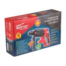 Аккум. перфоратор WORTEX CRH 1824-2 ALL1 XLT SOLO БЕСЩЕТ., 18 В, 2.6 Дж, 26 мм
