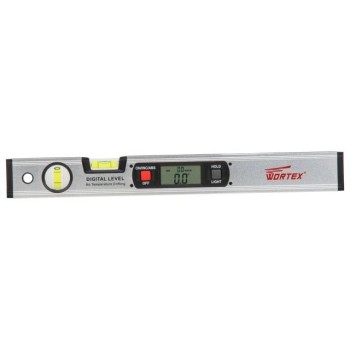 Уровень электронный WORTEX DL 4000 4х90, погр.: 0,1 мм, 400 мм
