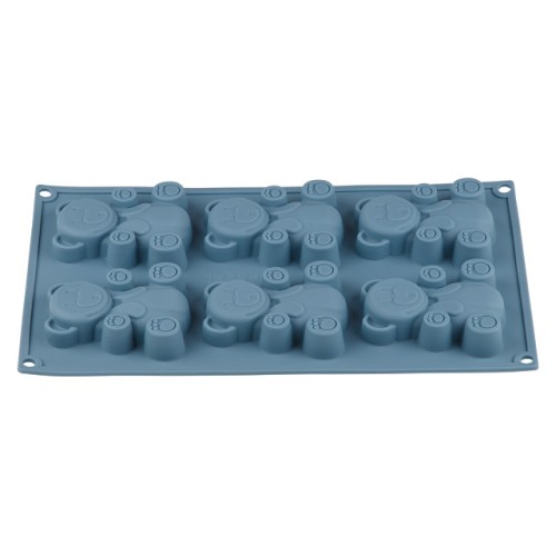 Форма для выпечки, силиконовая, прямоуг. на 6 кексов, 30.5 х 18 х 2 см, BLUESTONE, PERFECTO LINEA