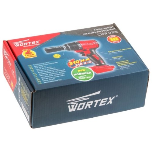 Аккум. ударный гайковерт WORTEX CWR 0318, 310 Н*м, 1/2