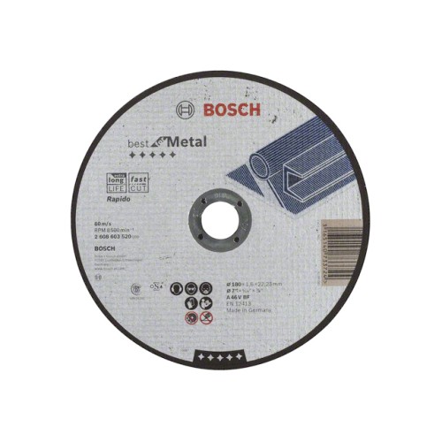 Круг отрезной 180х1.6x22.2 мм для металла Best BOSCH