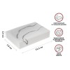 Мыльница MARBLE, белая, PERFECTO LINEA