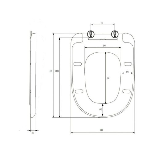 Сиденье для унитаза AV Engineering, ALCA