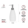 Диспенсер (дозатор) для мыла WHITESTONE, белый, PERFECTO LINEA