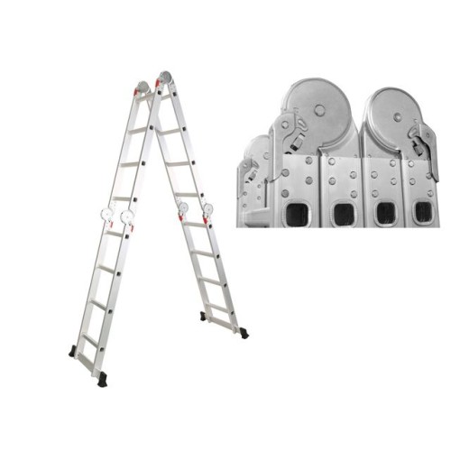 Лестница алюм. многофункц. 4х5 ступ. (стрем.-280см, лестн.-570см) 14,6кг STARTUL (ST9732-05)