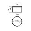 Насадка горловины трапа DN105, Alcaplast