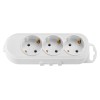 Розетка 3-ая переносная (с/з, 16А, 250В) белая, BYLECTRICA