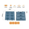 Форма для выпечки, силиконовая, прямоуг. на 6 кексов, 25.5 х 18 х 3 см, BLUESTONE, PERFECTO LINEA