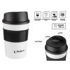 Термокружка для кофе, 380 мл, нержавеющая сталь,white, PERFECTO LINEA