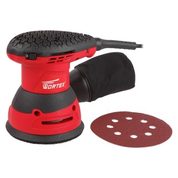 Эксцентриковая шлифмашина WORTEX RS 1235 E в кор. 320 Вт, 125 мм, 6000 - 13000 об/мин