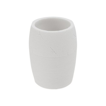 Стакан для зубных щеток WHITESTONE, белый, PERFECTO LINEA
