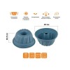 Форма для выпечки, силиконовая, кекс, 24 х 10.5 см, BLUESTONE, PERFECTO LINEA