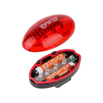 Фонарь велосипедный (габарит задний) светодиодный 5LED 2xAAА ЮПИТЕР