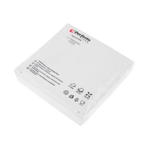 Салфетки бумажные PRO COLOUR, 25 шт., белые, PERFECTO LINEA