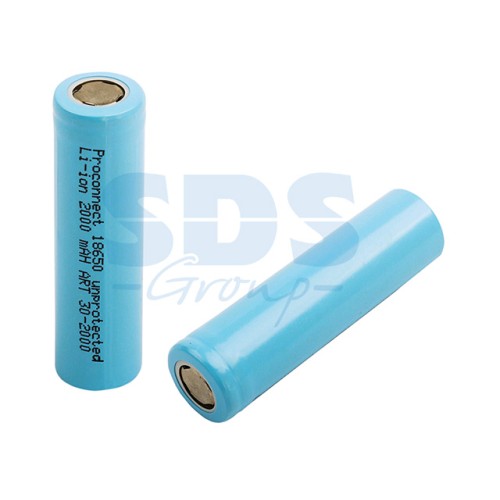 Аккумулятор Proconnect 18650 unprotected Li-ion 2000 mAH индивидуальная упаковка 1шт