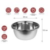 Миска для взбивания из нерж.стали, диам.20см, CHEF, PERFECTO LINEA
