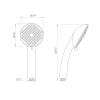Душевая лейка, 5-функц. AVSSS-024 AV Engineering